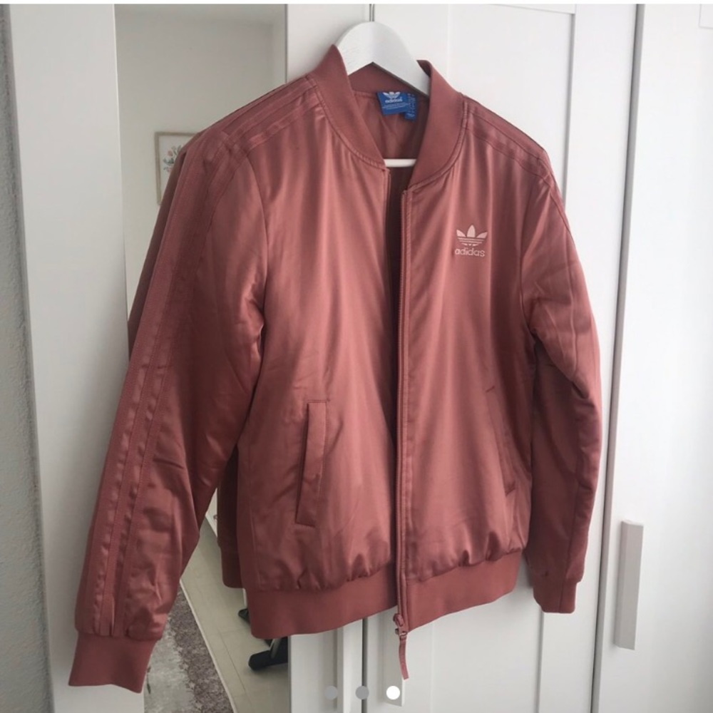 Adidas Mauve Bomber Jacket